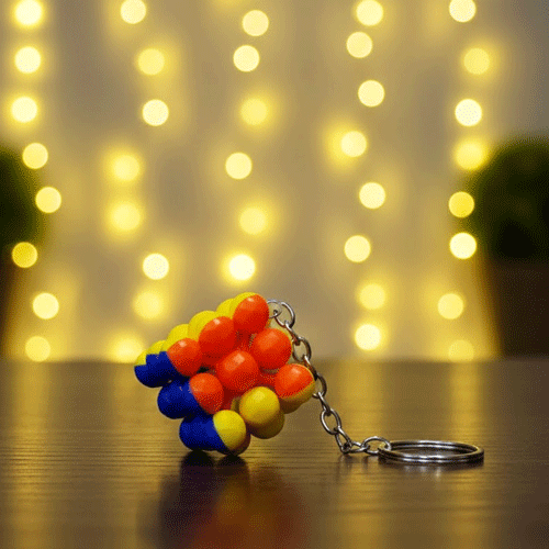 Mini Rubik's Cube Keyring