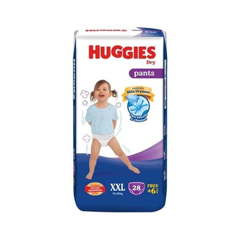 Huggies Dry Pants XXL (15-25KG) 34pcs•