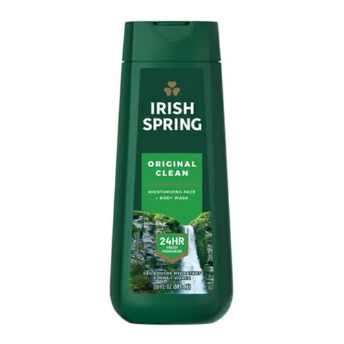 Irish Spring Moisturizing Face + Body Wash 591ml - Original Clean•