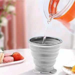 Folding Travel Mug - Gray