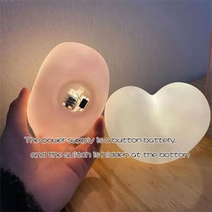Mini LED Heart Lamp - White