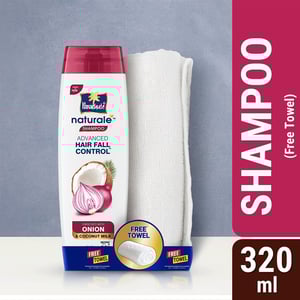Parachute Onion Advanced Hair Fall Control Naturale Shampoo 320ml (Free Towel)