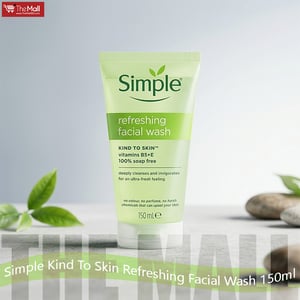 Simple Kind To Skin Refreshing Facial Wash 150ml  •