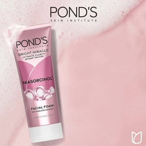 Pond's Bright Miracle Ultimate Clarity Niasorcinol Facial Foam 100g •