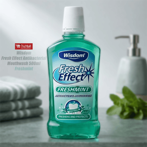 Wisdom Fresh Effect Antibacterial Mouthwash 500ml - Freshmint