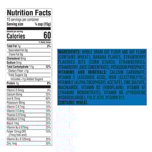 Gerber Lil Bits Oatmeal Banana Strawberry Cereal (8+ months) 227gm•