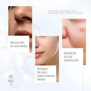 Skin Cafe Hydrating Hyaluronic Acid Face Wash with Seaweed Extract 140ml