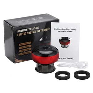 Intelligent Breathing Cupping Massage Instrument - Red