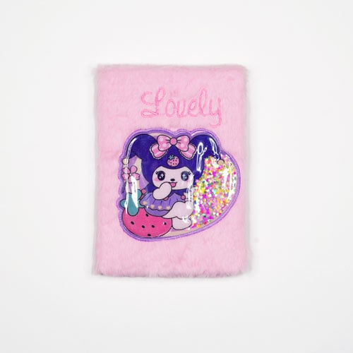 Furry Note Book Diary - Lovely Kuromi