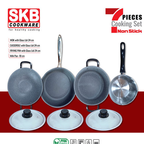 7 Pcs Cooking Set •