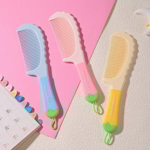 LMLTOP Soft And Flexible Hair Comb - Pink