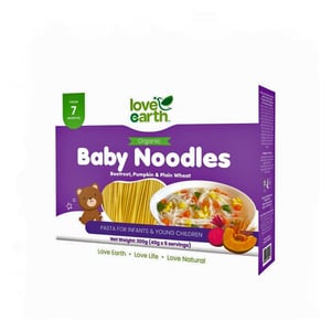 Love Earth Beetroot, Pumpkin & Plain Wheat Organic Baby Noodles (7+months) 200g•