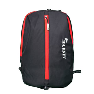 Stripelnc Exclusive Travel Backpack - Black With Red Border