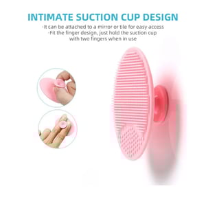 2pcs Silicone Massage Brush - Baby Pink & Baby Blue