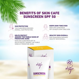 Skin Cafe Lightweight And Non-Greasy Sunscreen 60g - SPF 50 PA+++