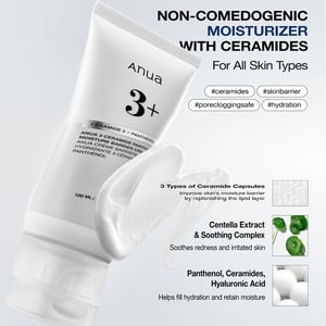 Anua 3 Ceramide Panthenol Moisture Barrier Cream 100ml  •