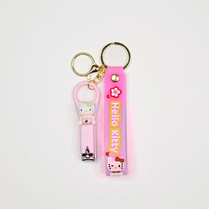 Hello Kitty Key Ring With Nail Clipper - Pink