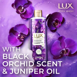 Lux Magical Black Orchid & Juniper Scent Body Wash 245ml - UBL (Get 1 Free Loofah)