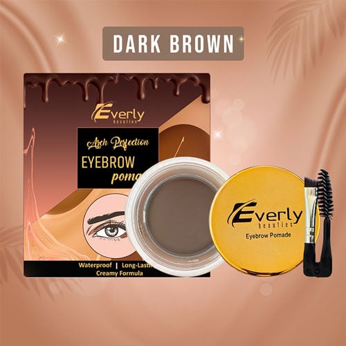 Everly Beauties Arch Perfect Eyebrow Pomade 7g - Dark Brown