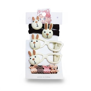 Baby Hair Accessories 8pcs Set - Rabbit