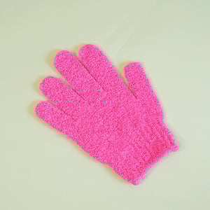 Body Scrubber Bath Gloves - Hot Pink