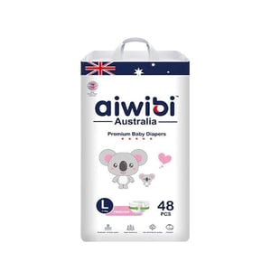 Aiwibi Australia Premium Baby Diapers L (9-14KG) 48pcs•
