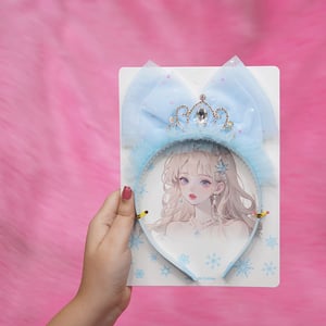 Stoned Crown Headband For Baby Girls - Sky Blue