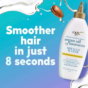 OGX Ultimate Smooth & Shine + Argan Oil Of Morocco Miracle Water Conditioning Treatment 177ml