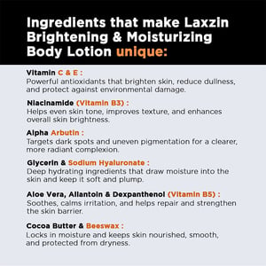 Laxzin Brightening & Moisturizing Body Lotion