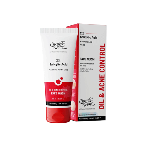 Chemist at Play 2% Salicylic Acid Oil And Acne Control Face Wash 100ml •