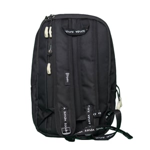 Stripelnc Exclusive Travel Backpack - Black With Orange Border
