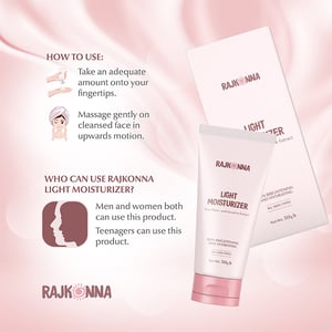 Skin Cafe Lightweight And Non-Greasy Sunscreen 60g - SPF 50 PA+++ With Rajkonna Light Moisturizer With Rice Water And Licorice Extract 50ml Combo