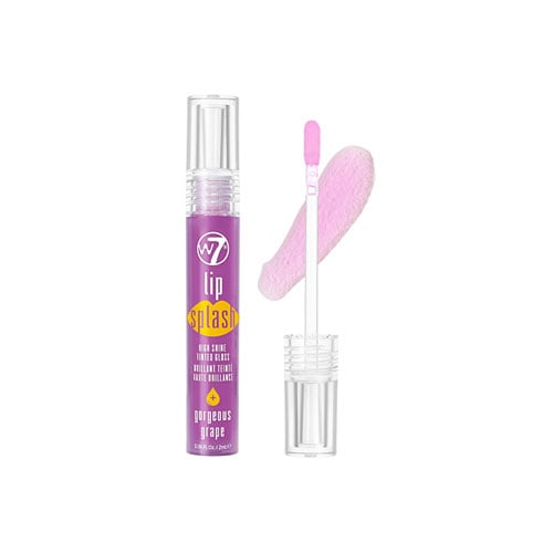 W7 Lip Splash Tinted Lip Gloss 2ml - Gorgeous Grape