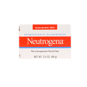Neutrogena The Transparent Facial Bar For Acne Prone Skin 99g •