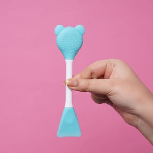 Multi-Functional Silicone 2-in-1 Face Scrubber & Spatula Stick - Blue