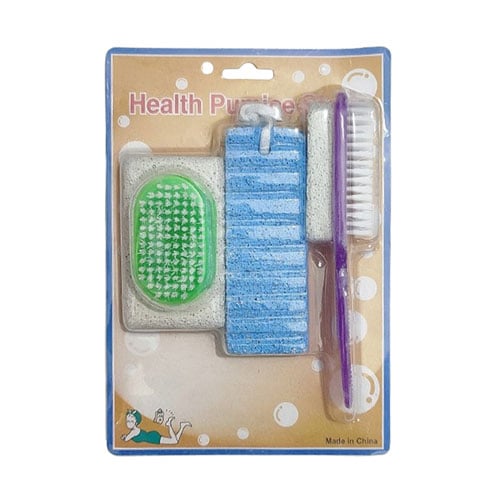 Health Pumice Stone 3pcs Set - Blue
