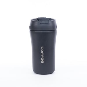 Tumbler Coffee Mug With Lid 400ml - Black •