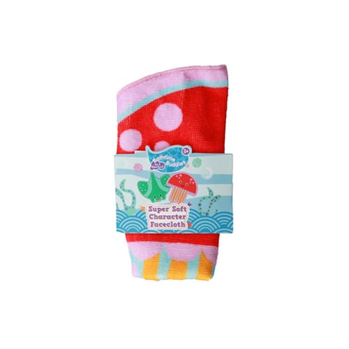 Bathtime Buddies Super Soft Character Facecloth for Babies - Red