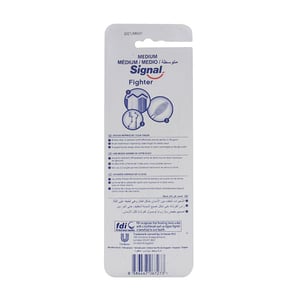 Signal Fighter Medium Toothbrushes 4 Pieces