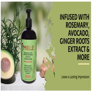 Mielle Rosemary Mint Strengthening Leave-In Conditioner 355ml •