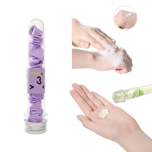 Portable Travel Soap Sheets Tube - Purple