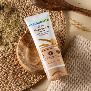 Mamaearth Rice Face Wash for Glass Skin With Rice Water & Niacinamide 100ml •
