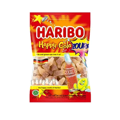 Haribo Happy Cola Zourr Candy 160gm•