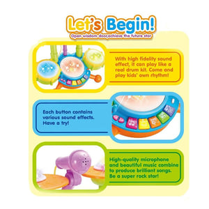 Musical Drum Set For Baby (3+ Age)