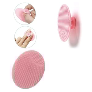2pcs Silicone Massage Brush - Baby Pink & Baby Blue