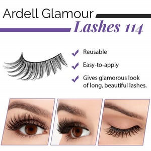 Ardell Glamour False Eyelashes - 114 Black