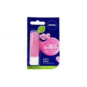 Nivea Soft Rose Long Lasting Moisture Caring Lip Balm 4.8g