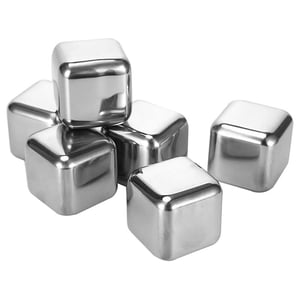 Reusable Metal Ice Cube With Clamp Set