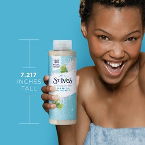 St. Ives Sea Salt & Pacific Kelp Exfoliating Body Wash 473ml •