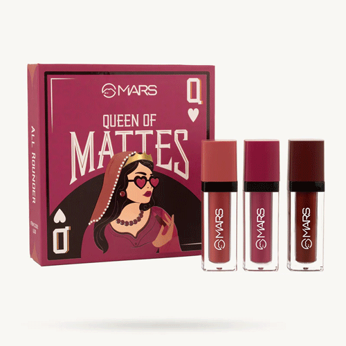 Queen Of Mattes Liquid Lipsticks Set - 06 All Rounder •